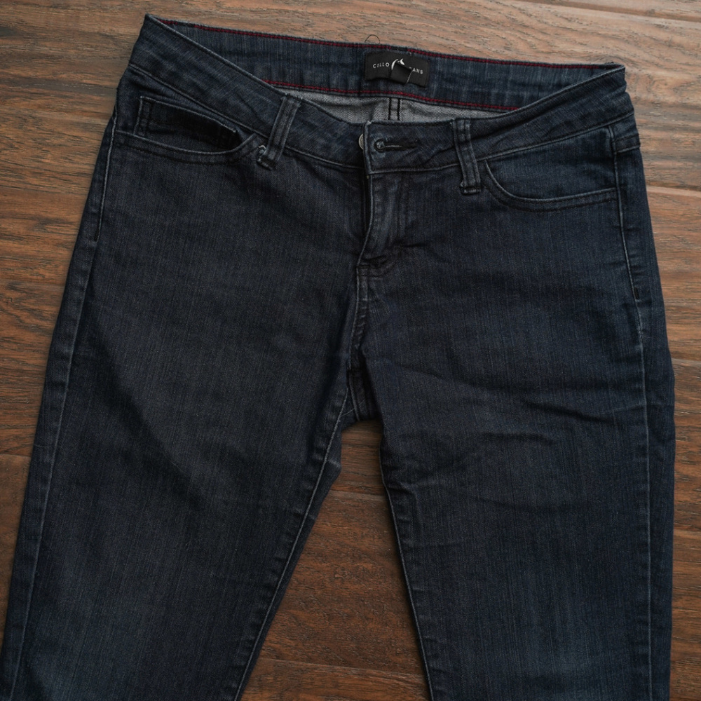 CELLO JEANS: Dark blue skinny fit w/ dark threads